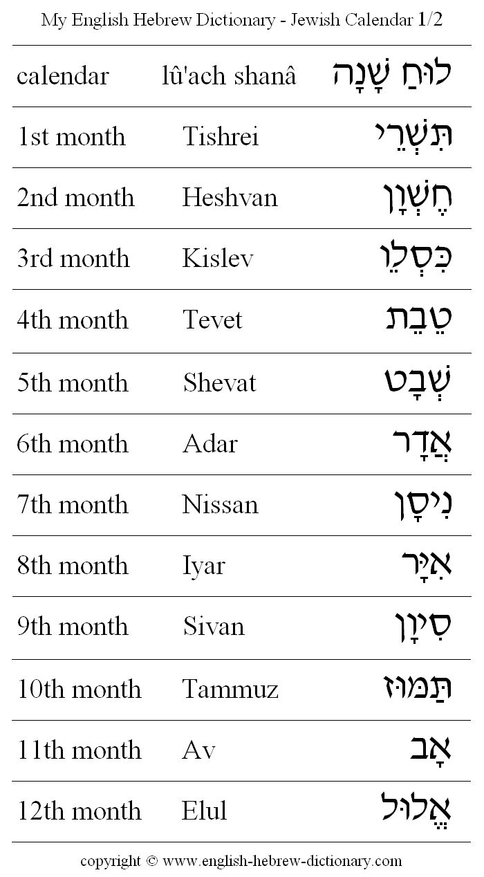 hebrew calendar for mac ical